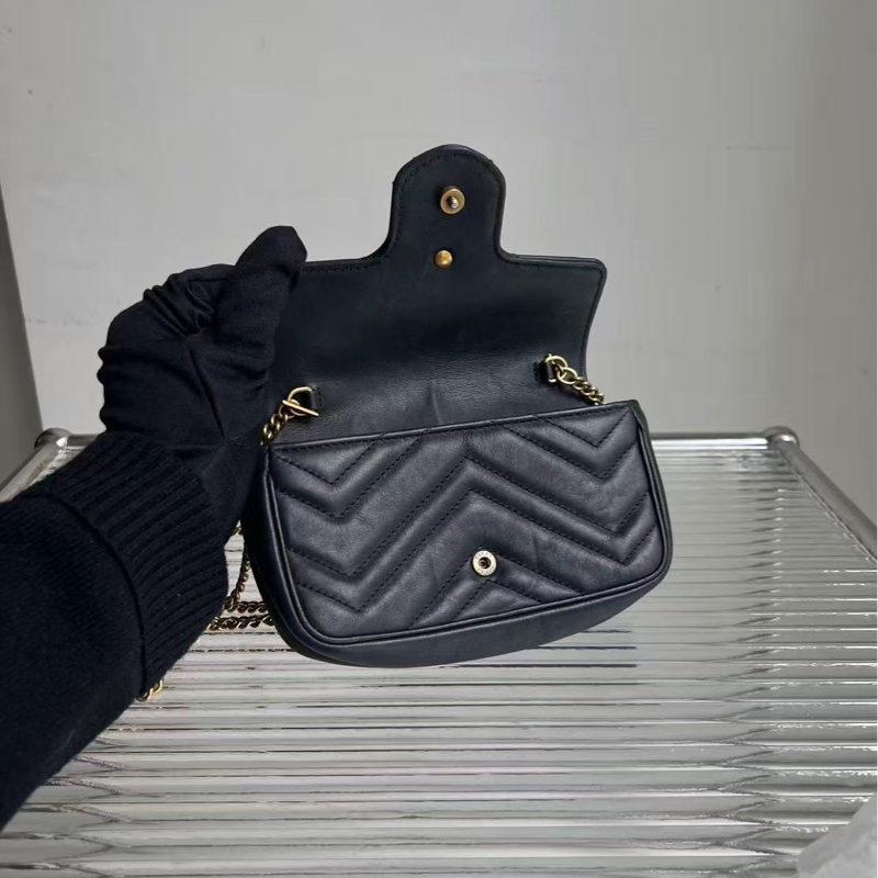 🔥新到:97🆕 Gucci /古驰 马蒙 GG Marmont系列迷你手袋,尺寸;16.5x 10x 4.5-4