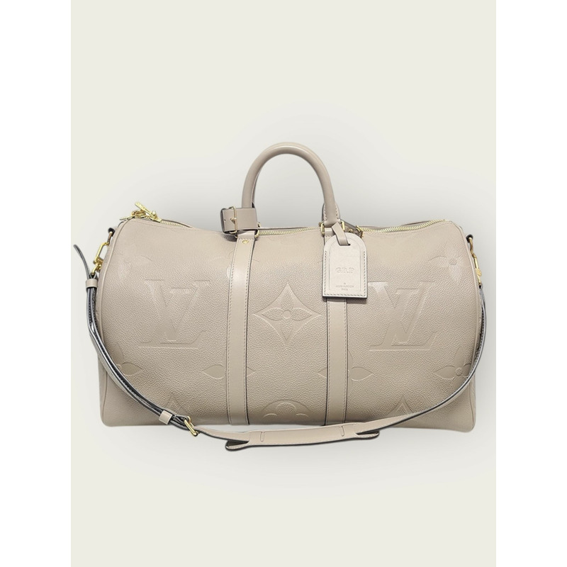 【包稅】LOUIS VUITTON 灰色 Amprente Turtriel Bandouliere Keepall-0