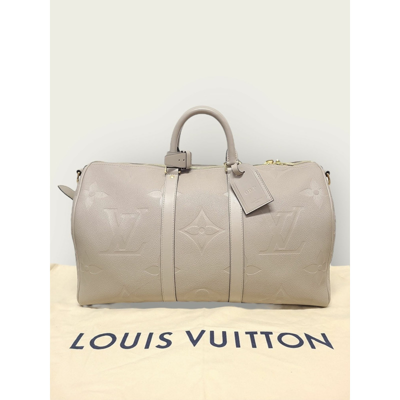 【包稅】LOUIS VUITTON 灰色 Amprente Turtriel Bandouliere Keepall-8