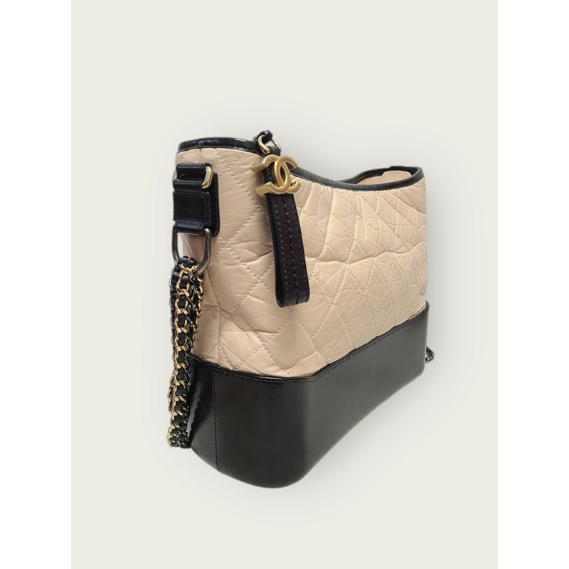 【包稅】CHANEL 米色 Gabrielle 單肩包,中型 25-2