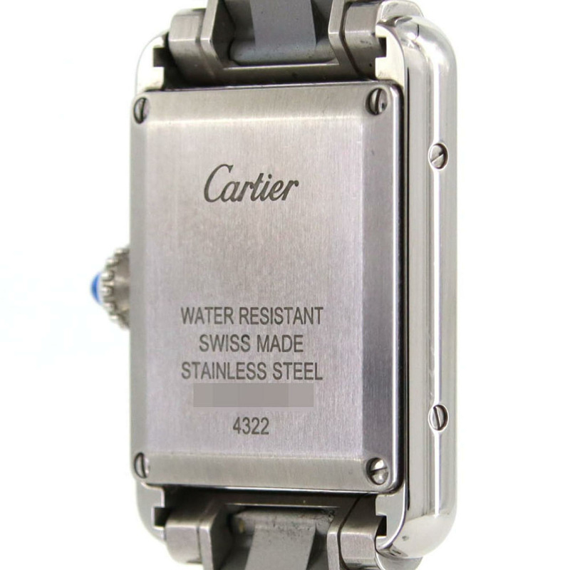 卡地亞 Tank Must SM WSTA0051 不鏽鋼石英錶-5