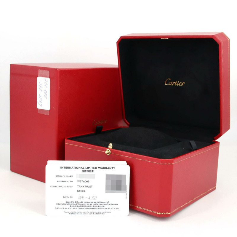 卡地亞 Tank Must SM WSTA0051 不鏽鋼石英錶-7