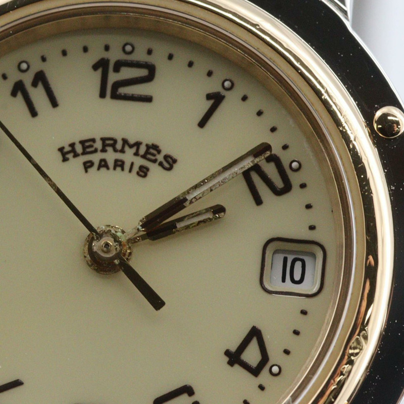 愛馬仕 Clipper 雙色 CL4.220 SSxGP 石英錶-7