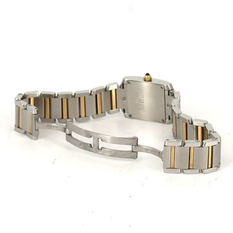 卡地亞 Tank Française SM 雙色腕錶 W51007Q4 SSxYG 石英機芯-8