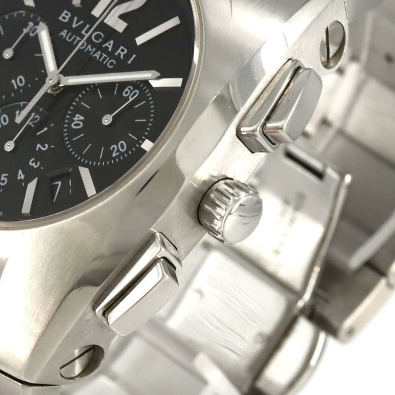 寶格麗 Ergon 計時碼錶 EG40SCH EG40BSSDCH AT 不鏽鋼自動腕錶-2