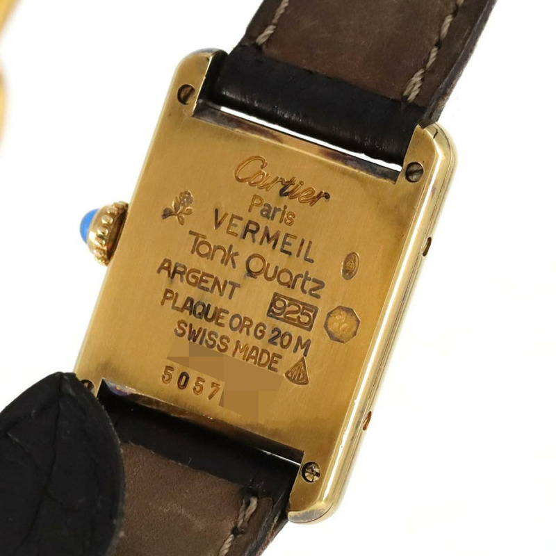 卡地亞 Must Tank SM GP W1004054 石英錶-4