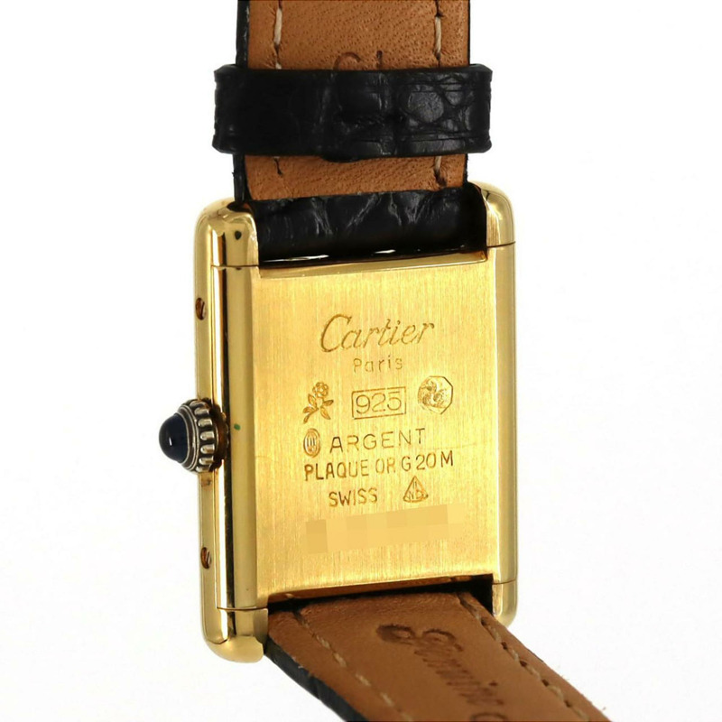 卡地亞 Must Tank SM GP 82975713 手動上鍊腕錶-3