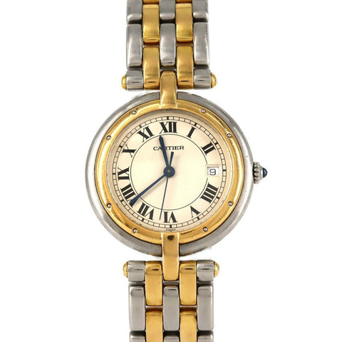 卡地亞 Panthere Vendôme Aoyama LM 雙排錶盤腕錶 83084242 SSxYG 石英機芯