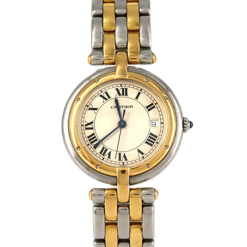 卡地亞 Panthere Vendôme Aoyama LM 雙排錶盤腕錶 83084242 SSxYG 石英機芯-0