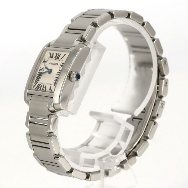 卡地亞 Tank Française SM W51008Q3 不鏽鋼石英錶-1