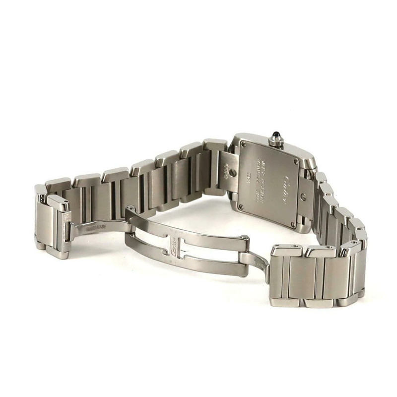 卡地亞 Tank Française SM W51008Q3 不鏽鋼石英錶-6