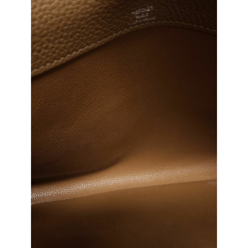 【包稅】HERMES Cacao Togo 銀色 Kelly Depeche 25 手拿包-3