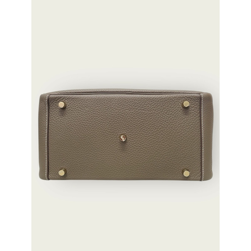 【包稅】HERMES 灰褐色金 Lindy 30 單肩包 U 印章-5