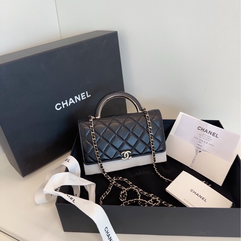 ✨Chanel 黑金handle woc 全套配件 晶片款🖤-3