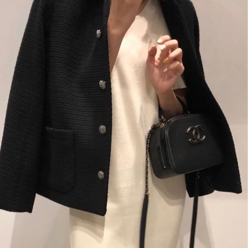 ✨Chanel 黑金雙C盒子/相機包 全套有保卡🖤-3