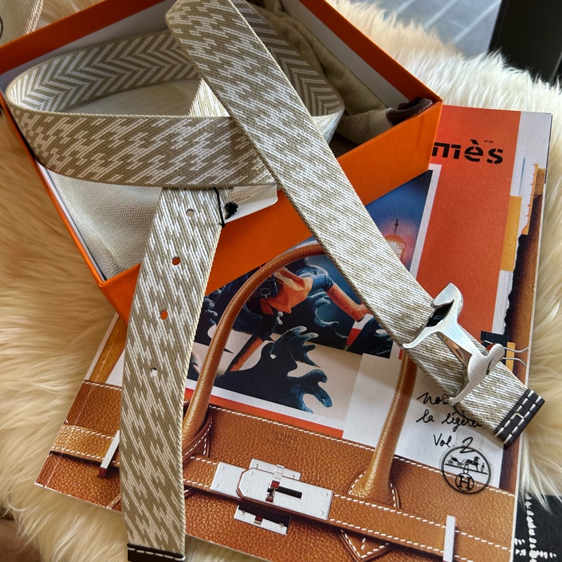 愛馬仕皮帶加駿馬扣頭(可拆卸)-0