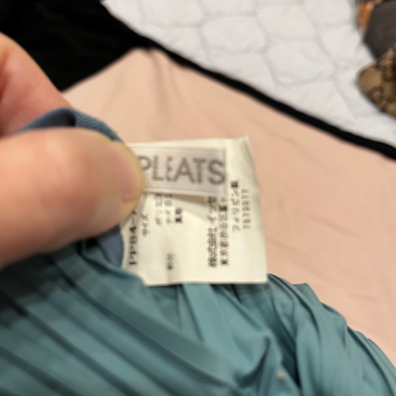 Pleats Please水藍色後背包-5