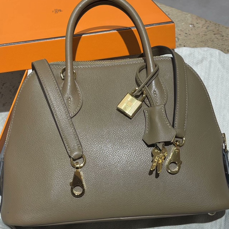 Hermes 愛馬仕 bolide 25保齡球 D0威馬犬內拼4B餅乾色金扣 evercolor z刻99新-2