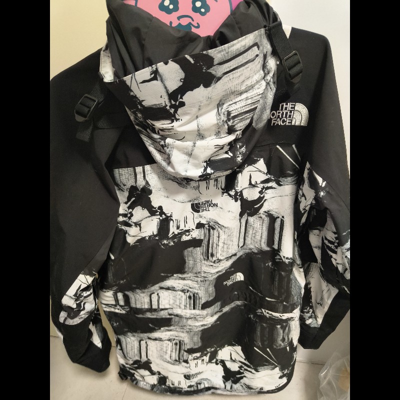 the north face 拼接防風外套 亞洲s-4