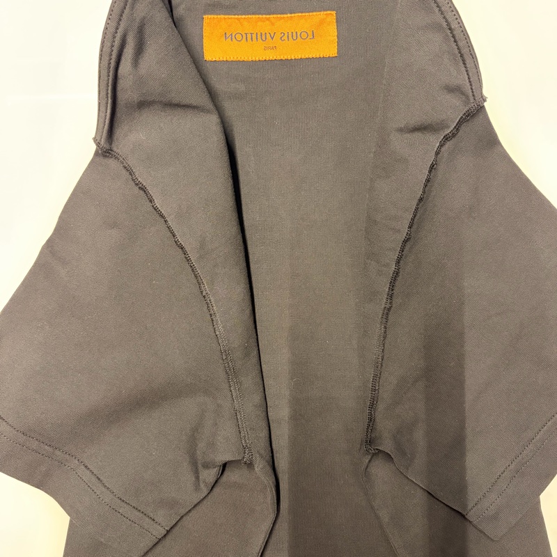 LV 路易威登 LOUIS VUITTON 95新浮雕LOGO黑色S短袖T恤-10