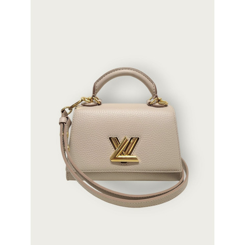 【包稅】LOUIS VUITTON 灰色扭紋單手柄BB單肩包