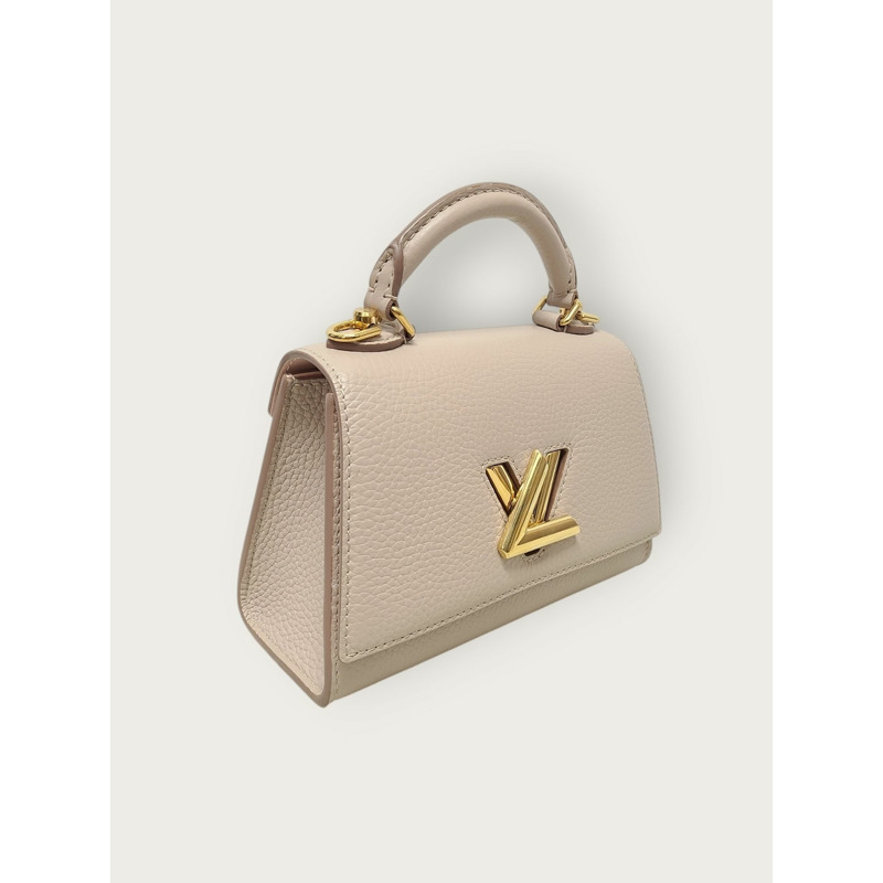 【包稅】LOUIS VUITTON 灰色扭紋單手柄BB單肩包-2