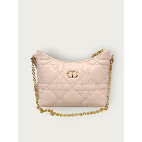 【包稅】DIOR 粉紅色藤格紋 Miss Dior 戒指迷你鏈包