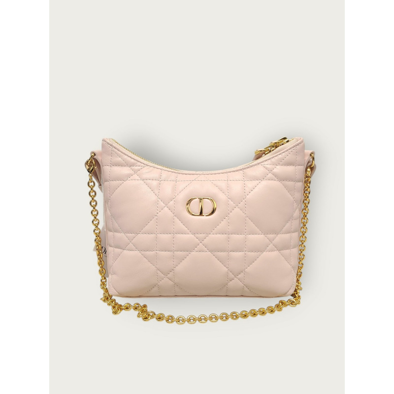 【包稅】DIOR 粉紅色藤格紋 Miss Dior 戒指迷你鏈包-0