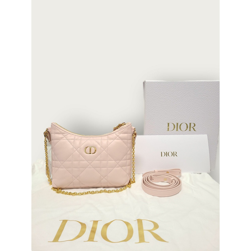【包稅】DIOR 粉紅色藤格紋 Miss Dior 戒指迷你鏈包-7