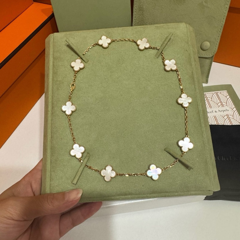 ✨VCA 梵克雅寶 白貝母十花項鍊 全套配件🤍-2