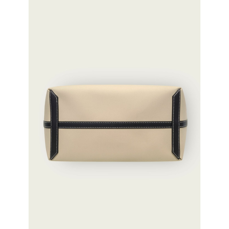 【包稅】BURBERRY 米色 Heritage Label London 小號手提單肩包-5