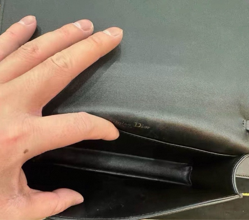 【90%新 ✨ 全網最低價!】Dior 迪奧戴妃 黑金woc 三合一 鏈條包(下單前請私聊確認❤️)-4