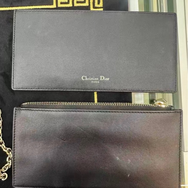 【90%新 ✨ 全網最低價!】Dior 迪奧戴妃 黑金woc 三合一 鏈條包(下單前請私聊確認❤️)-7