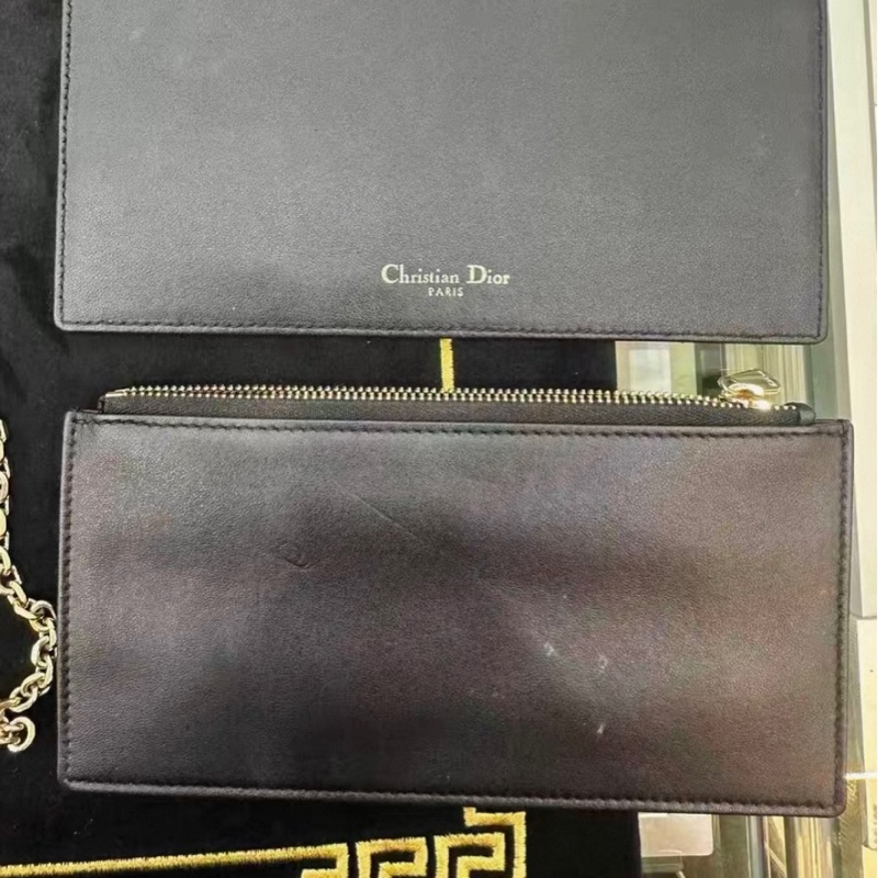 【90%新 ✨ 全網最低價!】Dior 迪奧戴妃 黑金woc 三合一 鏈條包(下單前請私聊確認❤️)-10
