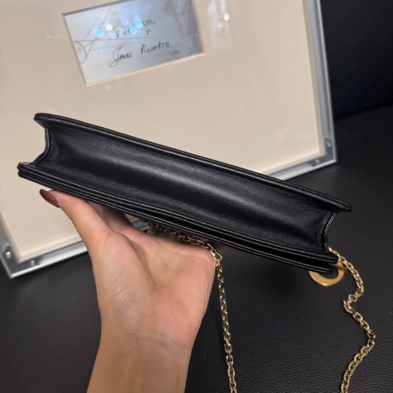 【96%新 ✨ 全網最低價！】Dior 迪奧戴妃 黑金woc 三合一 鏈條包（下單請先向我們查詢❤️）-5