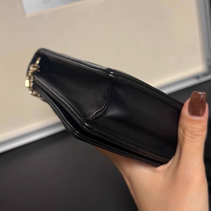 【96%新 ✨ 全網最低價！】Dior 迪奧戴妃 黑金woc 三合一 鏈條包（下單請先向我們查詢❤️）-7