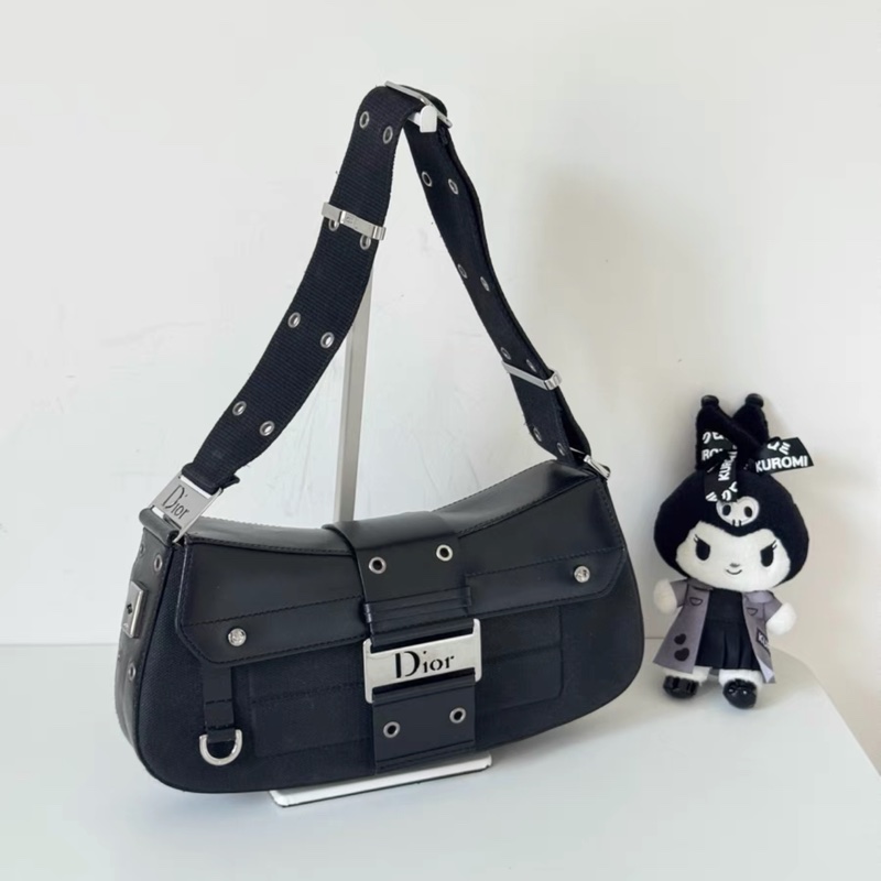 【95%新 ✨ 全網最低價!】Dior 迪奧中古包 黑色 punk朋克系列 海盜爺設計 (下單前先私聊確認❤️)-1