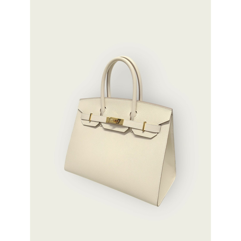 【包稅】HERMES Birkin 30 Epsom Sellier Craie 鍍金 U 印章-1