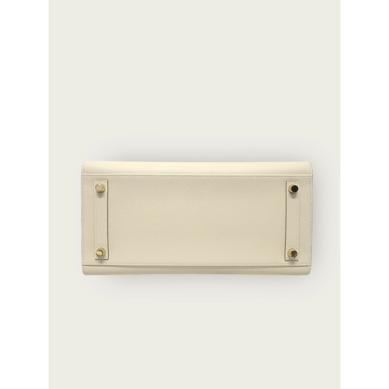 【包稅】HERMES Birkin 30 Epsom Sellier Craie 鍍金 U 印章-5