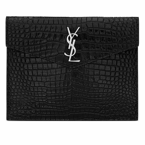 【包稅】SAINT LAURENT 鱷魚牌 Uptown 手提包 565733 DND0N 1000