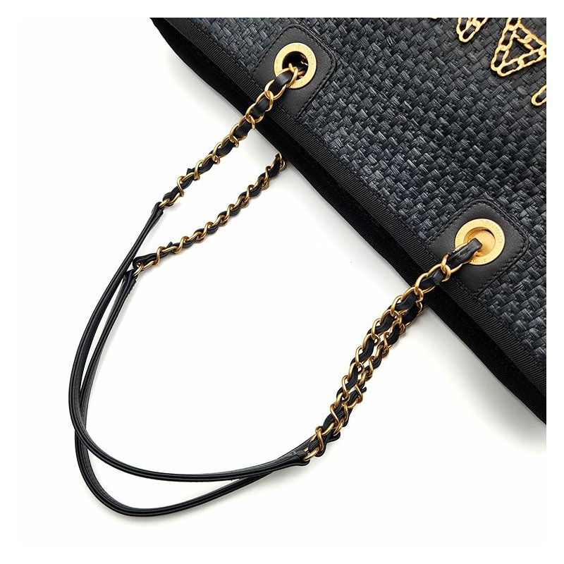 【包稅】CHANEL 藤製多維爾單肩包-4