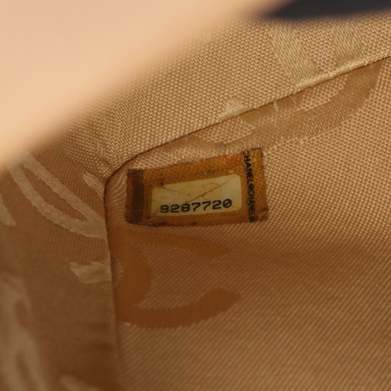 香奈兒 (CHANEL) 野性縫線單肩包，皮革，女士，米色-4