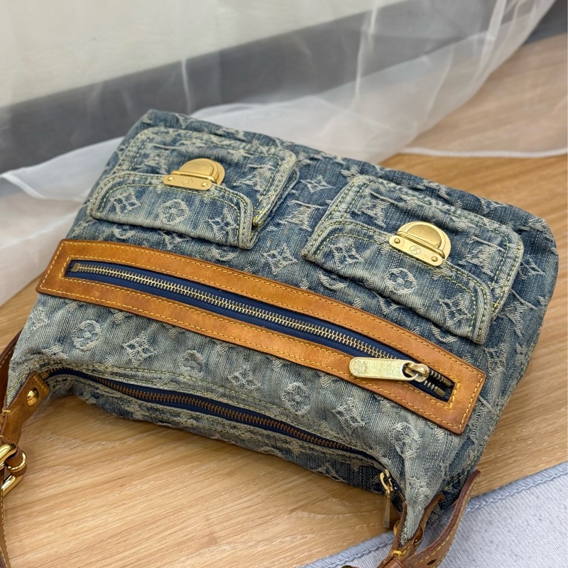 Iv baggy 牛仔單肩包-3