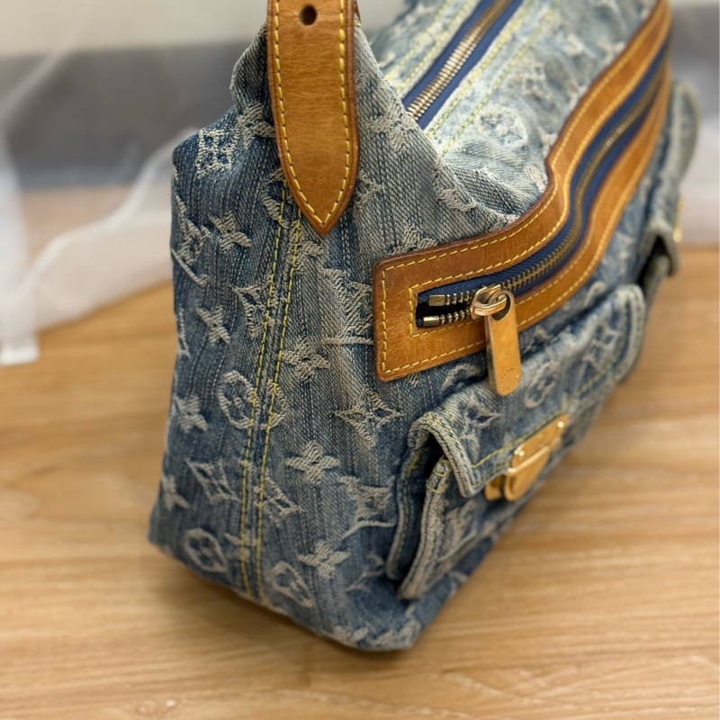 Iv baggy 牛仔單肩包-4