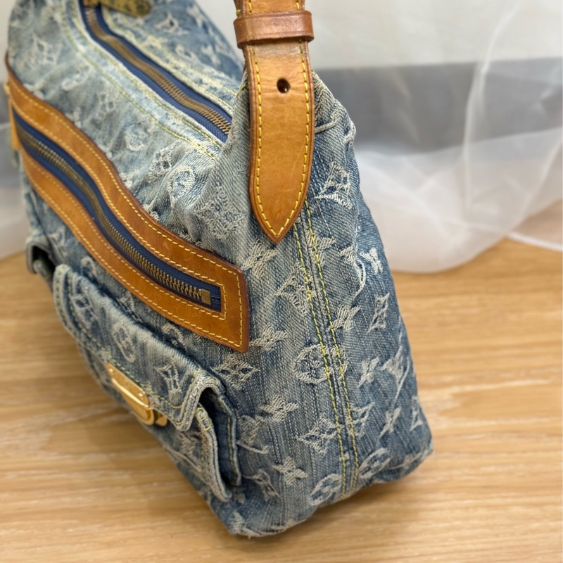 Iv baggy 牛仔單肩包-5