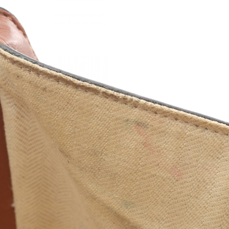 LOEWE HAMMOCK SMALL 肩斜背包 帆布皮革 米色 棕色 二手-7