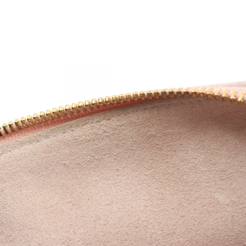 CELINE 小號 Cuir Triomphe 肩背斜背包，淺粉紅皮革，二手-5