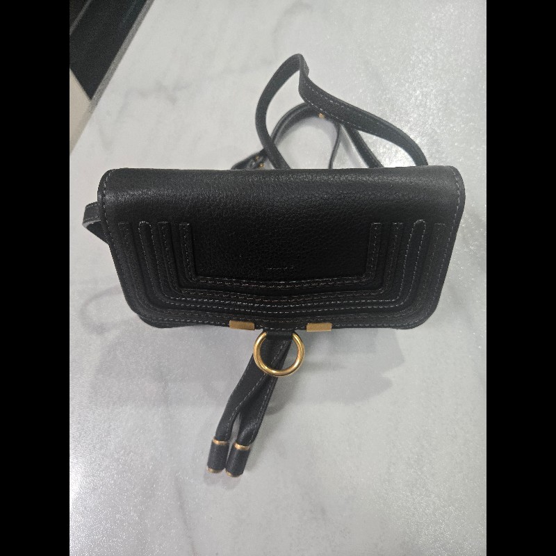 CHLOE Marcie 荔枝紋小牛皮肩背包/腰包-1