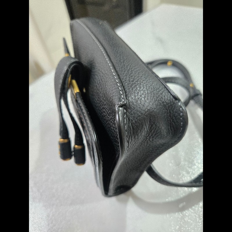 CHLOE Marcie 荔枝紋小牛皮肩背包/腰包-8