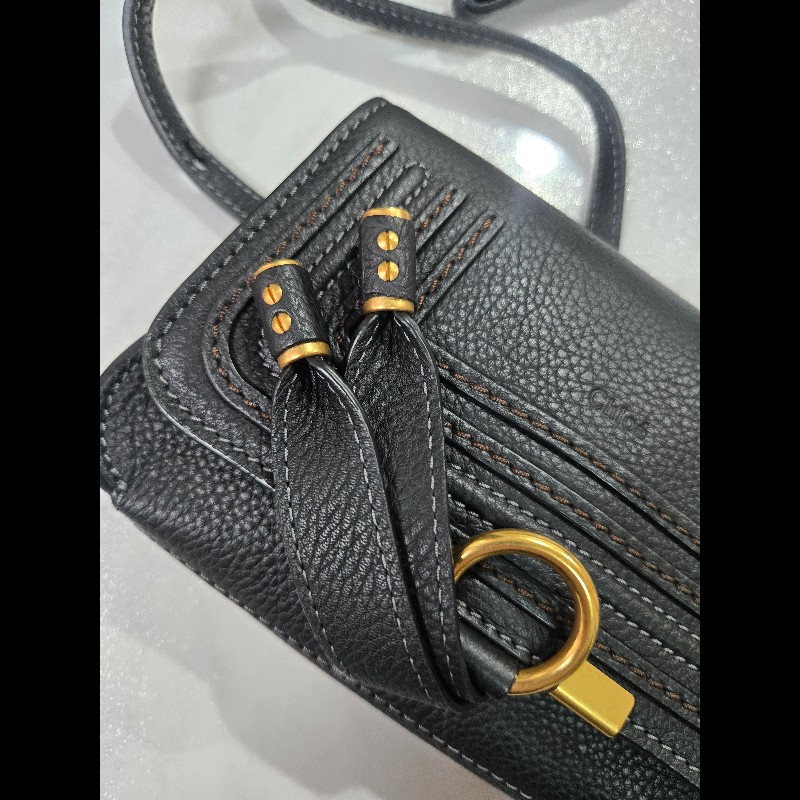 CHLOE Marcie 荔枝紋小牛皮肩背包/腰包-11